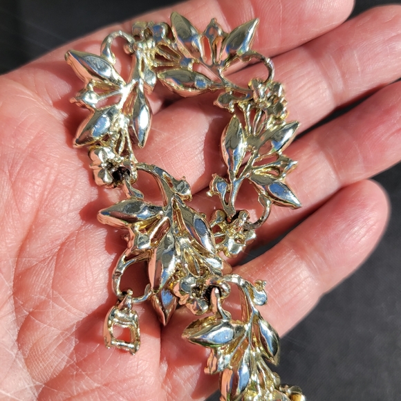 Pink & Silver Metal Bracelet ~ Pretty! *Missing a Stone* ~ GUC ~ Vintage? - Picture 10 of 15